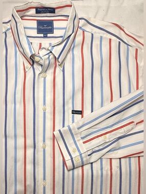 FACONNABLE Striped Button-Down Shirt